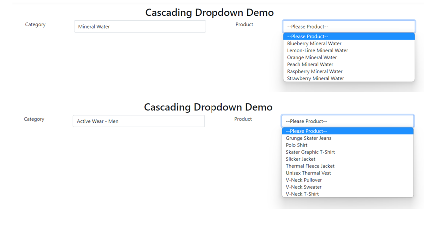 Implement Cascading Dropdown In ASP NET Core MVC Application Using